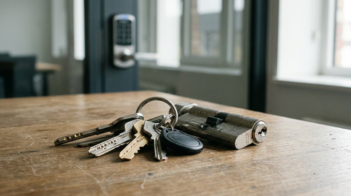 Amaestramiento de llaves y cerradura electrónica para oficinas en Barcelona